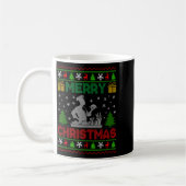 Ugly Sweater Christmas Tree Chef Cooking Job Pride Kaffeetasse (Links)