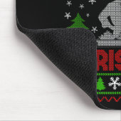 Ugly Sweater Christmas Tree Chef Cooking Job Pride Mousepad (Ecke)