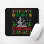 Ugly Sweater Christmas Tree Chef Cooking Job Pride Mousepad (Mit Mouse)