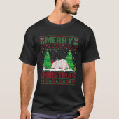Ugly Sweater Christmas Tree Lighting Porcupine Ugl T-Shirt (Vorderseite)