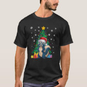Ugly Sweater Christmas Tree Lights Skunk Weihnacht T-Shirt (Vorderseite)