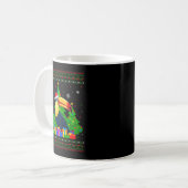 Ugly Sweater Christmas Tree Santa Hat Toucans Xmas Kaffeetasse (Vorderseite Links)