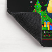Ugly Sweater Christmas Tree Santa Hat Toucans Xmas Mousepad (Ecke)