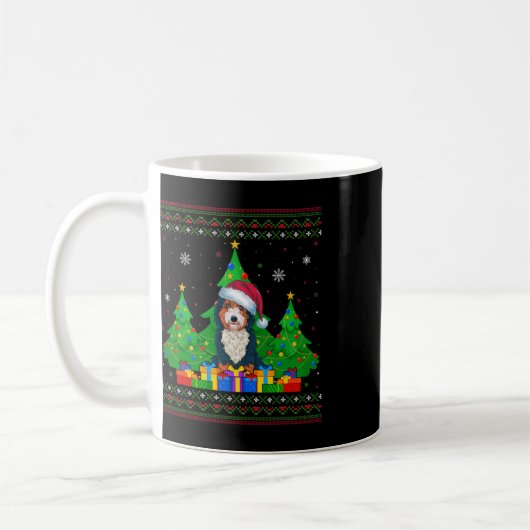 Ugly Sweater Christmas Tree Weihnachtsmannmütze Be Kaffeetasse (Links)