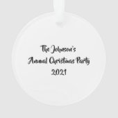 Ugly Sweater Contest Gewinner Preis Trophäe Orname Ornament (Rückseite)