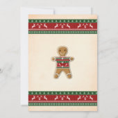 Ugly Sweater & Cookie-Austausch Weihnachtsbash Einladung (Rückseite)