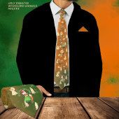 Ugly Sweater Coole Tiere Orange Green Krawatte