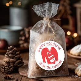 Ugly Sweater CUSTOM Weihnachten Runder Aufkleber