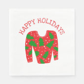 Ugly Sweater CUSTOM Weihnachten Serviette (Vorderseite)