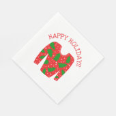 Ugly Sweater CUSTOM Weihnachten Serviette (Ecke)