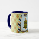 Ugly Sweater Cute in Green and Blue Mug Tasse (Vorderseite Links)