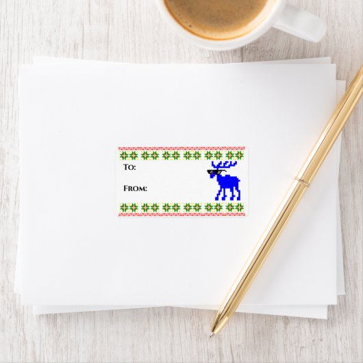 Ugly Sweater (Deal with it) Reinirer Label Adressaufkleber (Insitu)