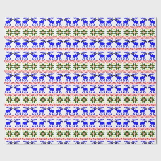 Ugly Sweater (Deal with It) Reinirscher Weihnachte Geschenkpapier (Flach)