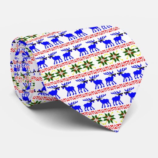 Ugly Sweater (Deal with It) Reinirscher Weihnachte Krawatte (Gerollt)