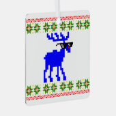 Ugly Sweater (Deal with it) Rentier Ornament Aus Metall (Vorderseite Rechts)