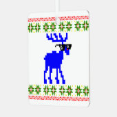 Ugly Sweater (Deal with it) Rentier Ornament Aus Metall (Vorderseite links)