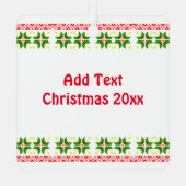 Ugly Sweater (Deal with it) Rentier Ornament Aus Metall (Rückseite)