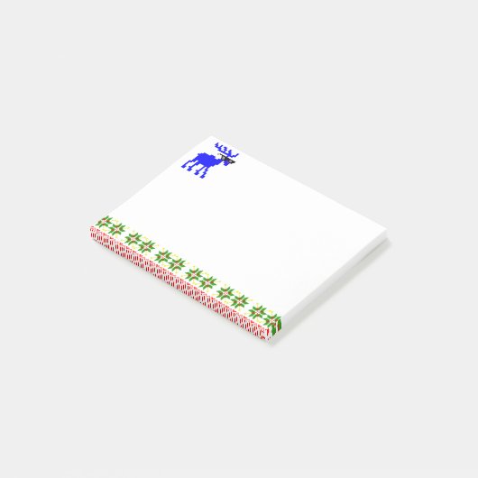 Ugly Sweater (Deal with it) Rentier Post-it Klebezettel (angewinkelt)