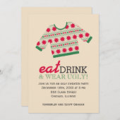 Ugly Sweater Einladung (Vorne/Hinten)