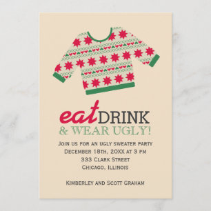 Ugly Sweater Einladung