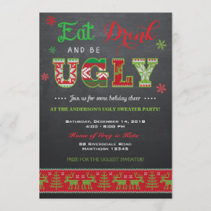 Ugly Sweater Einladung / Ugly Sweater Einladung