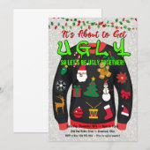 Ugly Sweater Einladungen, Ugly Sweater Party Einladung (Vorne/Hinten)