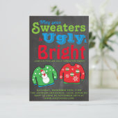 Ugly Sweater Feier. Einladung (Stehend Vorderseite)