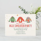 Ugly Sweater, Feiertag Einladung (Stehend Vorderseite)