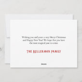 Ugly Sweater Festive Christmas Feiertagskarte (Rückseite)