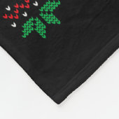 Ugly Sweater Frogs Santa Hat Reindeer Xmas Frog Lo Fleecedecke (Ecke)