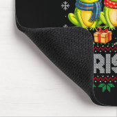 Ugly Sweater Frogs Santa Hat Reindeer Xmas Frog Lo Mousepad (Ecke)