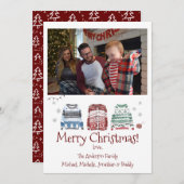 Ugly Sweater Frohe Weihnachten mit Foto (Vorne/Hinten)