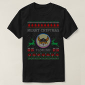 Ugly Sweater fröhliche Kryptmas Floki Inu Crypto C T-Shirt (Design vorne)