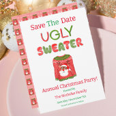 Ugly Sweater Funny Reindeer Weihnachtsfest Party Save The Date