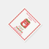 Ugly Sweater Funny Reindeer Weihnachtsfest Party Serviette (Ecke)