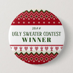 Ugly Sweater gegossen Hyge Angels Herz Weihnachten Button