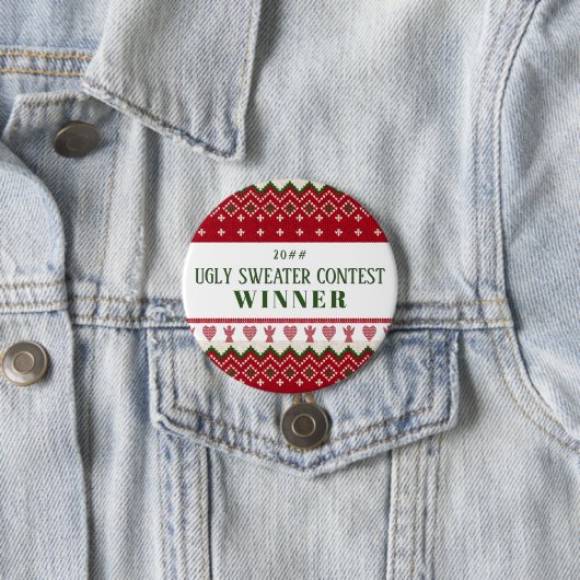 Ugly Sweater gegossen Hyge Angels Herz Weihnachten Button (Beispiel)