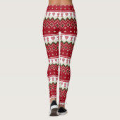 Ugly Sweater gegossen Hyge Angels Herz Weihnachten Leggings (Rückseite)