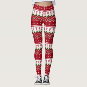 Ugly Sweater gegossen Hyge Angels Herz Weihnachten Leggings