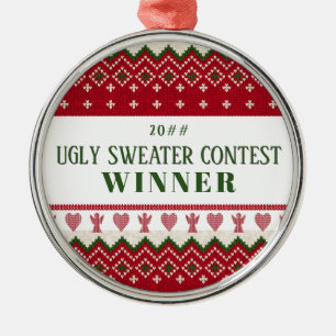 Ugly Sweater gegossen Hyge Angels Herz Weihnachten Ornament Aus Metall
