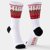 Ugly Sweater gegossen Hyge Angels Herz Weihnachten Socken (Gewinkelt)