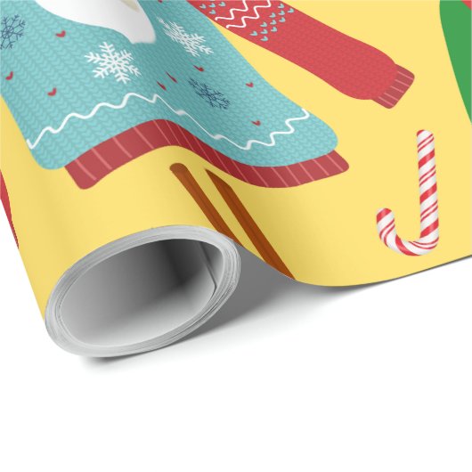 Ugly Sweater Geschenkpapier (Rolleneckpunkt)