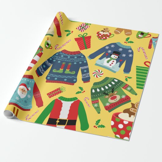 Ugly Sweater Geschenkpapier (Ungerollt)