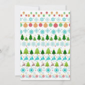 Ugly Sweater Green Chalkboard Weihnachtsfest Party Einladung (Rückseite)