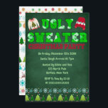 Ugly Sweater Green Chalkboard Weihnachtsfest Party Einladung<br><div class="desc">Sie werden diese grüne Chalkboard Texturen mit Pullover-Typografie mit hässlichen Pullover in rot und grün Liebe. Ideal für Ihr hässliches Weihnachtsweihnachtsfest!</div>