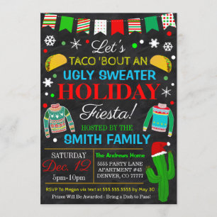 Ugly Sweater Holiday Fiesta Einladung