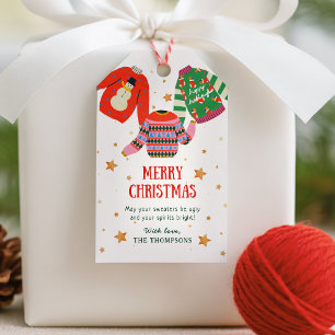 Ugly Sweater, Holiday Gift Tags Geschenkanhänger