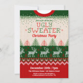 Ugly Sweater Holiday Party Einladung (Vorderseite)