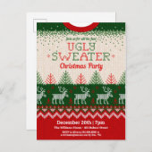 Ugly Sweater Holiday Party Einladung (Vorne/Hinten)