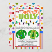 Ugly Sweater Holiday Party Einladung (Vorne/Hinten)